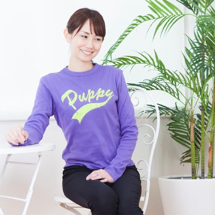 レディース 長袖 プリント Tシャツ 日本製 358405 トップス ロン