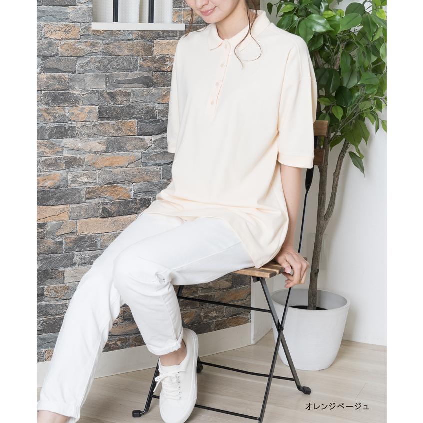 レディース チュニック カノコ ポロシャツ 日本製 トップス UV レディース チュニック カノコ ポロシャツ 日本製 トップス UV