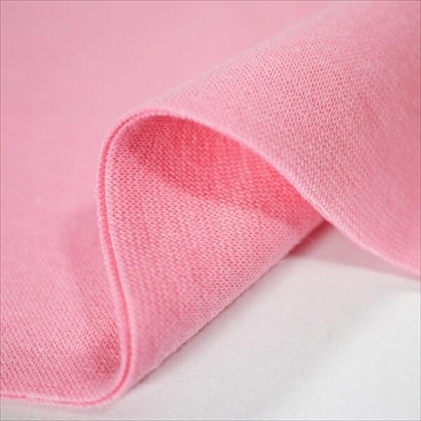 ニット生地 60/1スパンフライス ピンク 春夏素材向けリブ ストレッチ
