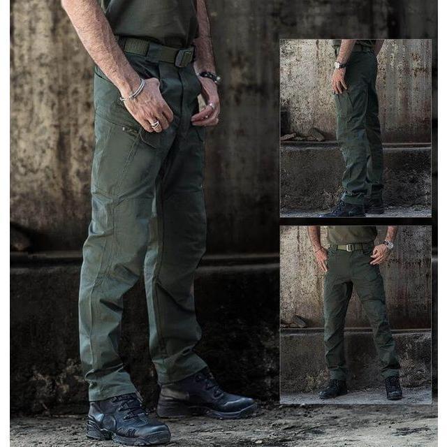 メンズ防水タクティカルパンツ ミリタリー 作業服 軍服 サイズx7 ix9