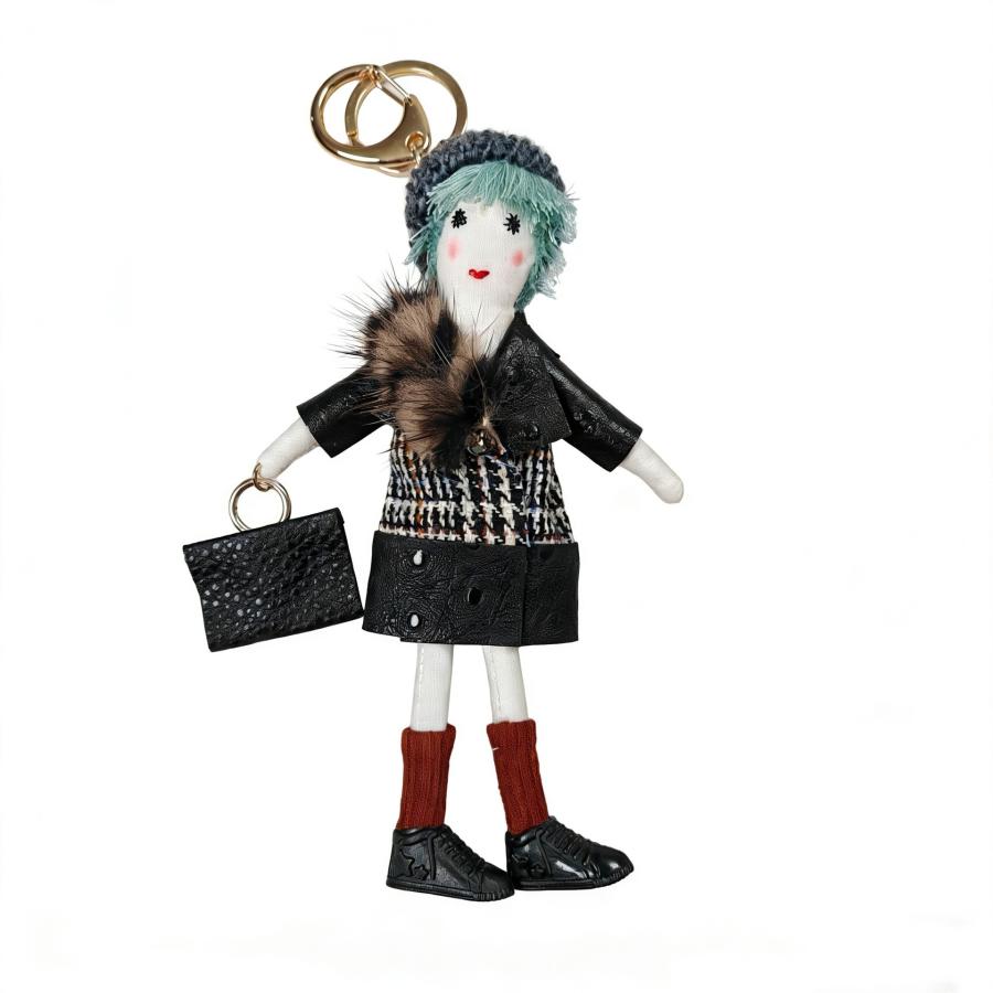 ドールチャーム　バッグチャーム　ハンドメイド　人形 バッグチャーム キーホルダー ドールチャーム レディース かわいい