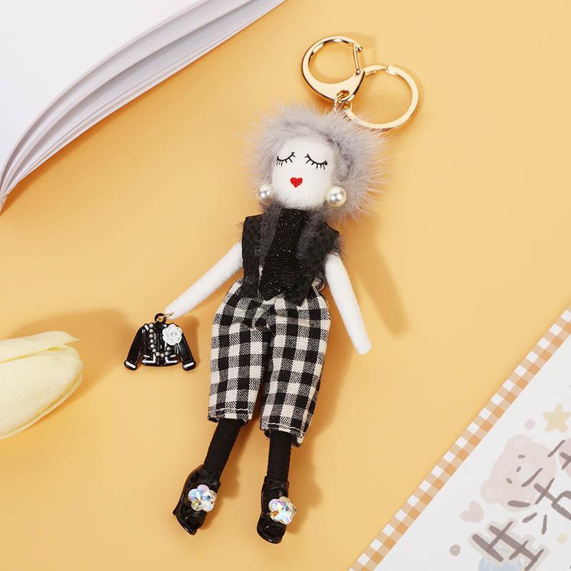 バッグチャーム キーホルダー ドールチャーム レディース かわいい