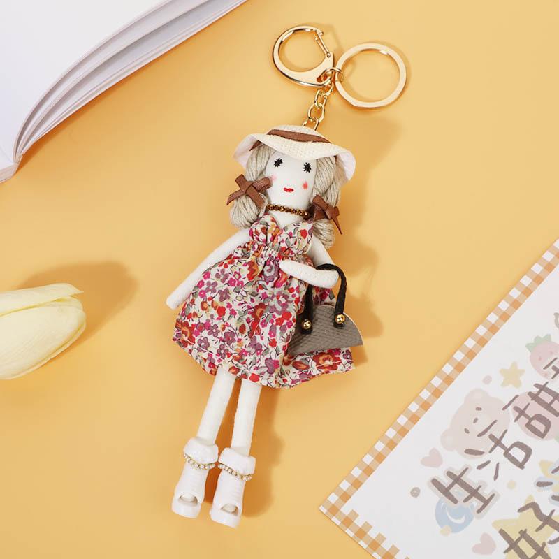 バッグチャーム キーホルダー ドールチャーム レディース かわいい