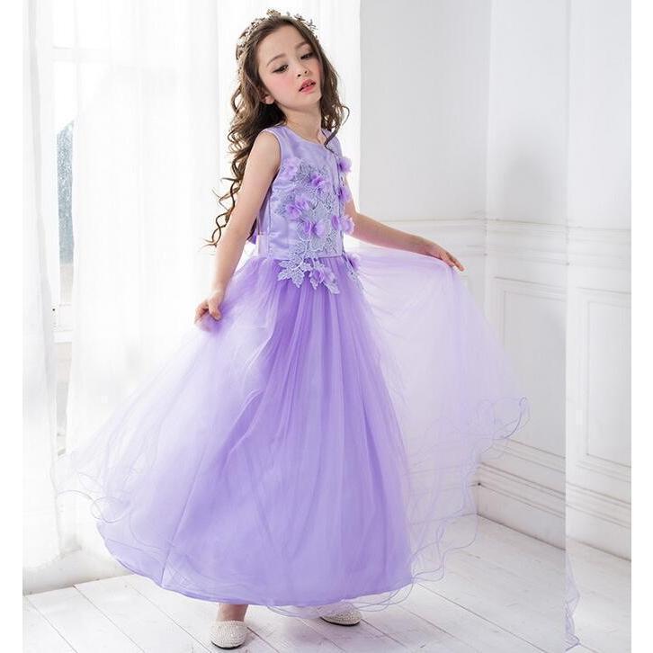 新品 子供ドレス ピアノ発表会 ロング 発表会 子どもドレス フォーマル