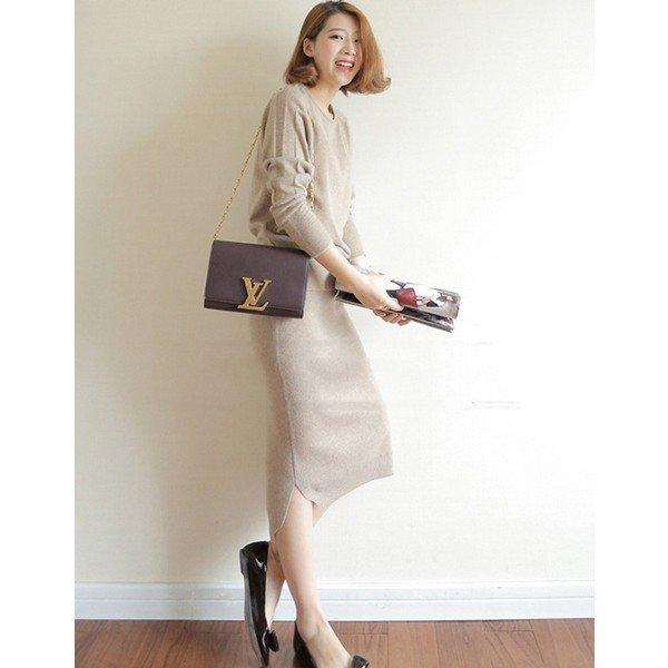 Sale 103 Off セットアップニットレディーススカート2点セットニットスカートタイト膝下ニットセーターフォーマル結婚式秋冬ニットセット通勤gsb1784 Simbcity Net