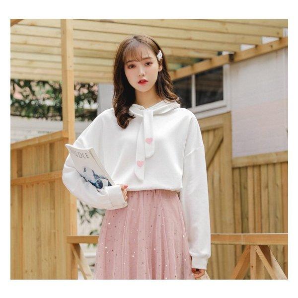 韓国ファッションパーカーレディースプルオーバー長袖原宿系オルチャン春|knit|03