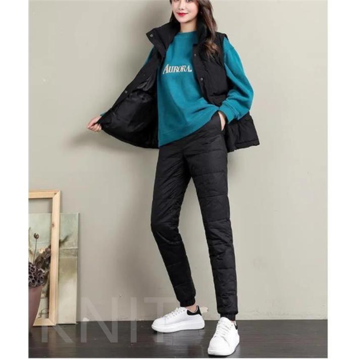 レディースアウトドア暖かいパンツダウンパンツボトムス冬30代 70代ファッション防寒パンツ長ズボン保温性抜群ズボンダウン風ロング丈高ウエストゴム Knit9m ニットknit 通販 Yahoo ショッピング