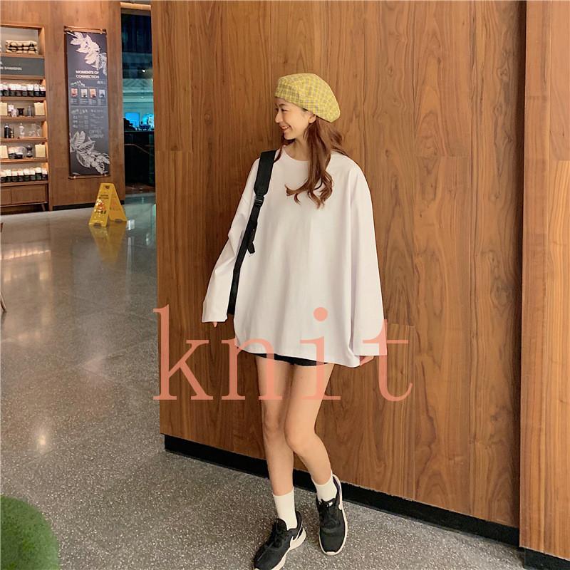 トップス レディース 秋 カットソー 長袖 無地 シンプル Tシャツ ゆったり 体型カバー 10代 代 中学生 高校生 ファッション 女子 韓国 Knit903e555 ニットknit 通販 Yahoo ショッピング