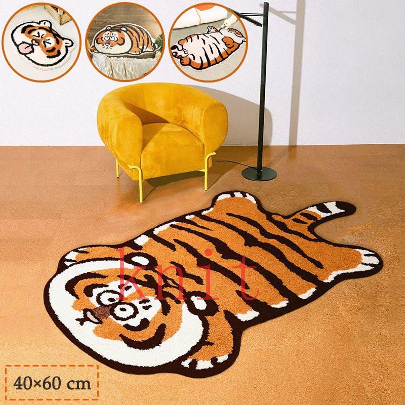 ラグ マット 玄関マット 吸水マット カーペット 40 60 屋外 室内 洗える アニマル 動物 かわいい 虎 タイガー こども キッズ ベビー 子供部屋 バスマット Knit910d342 ニットknit 通販 Yahoo ショッピング