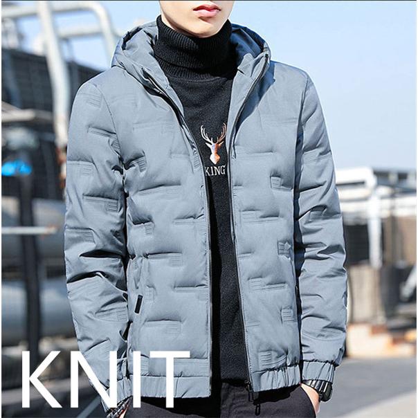 メンズ冬綿服フード付きダウンジャケットジャンバーダウンコート軽い細身冬アウタージャケット