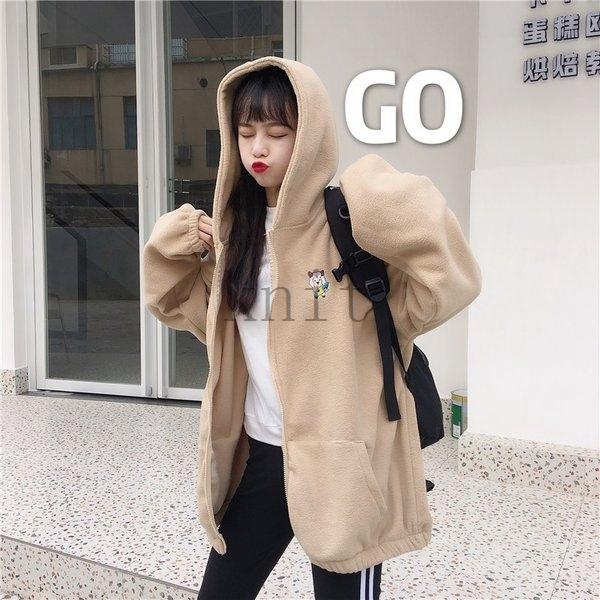 パーカーレディースおしゃれ10代高校生中学生オーバーサイズ大きいサイズ韓国ファッション冬ブルゾントップス通学ボア2241 Rj96fzbjf4 ファッション Tdsc Sn