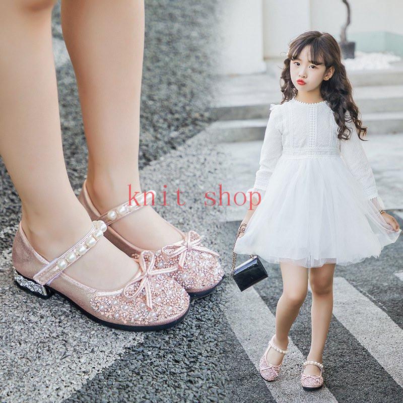 全国どこでも送料無料 キッズ 子供 フォーマルシューズ ホワイト 18cm 発表会 結婚式 入学式 リボン付き❤️子供靴 フォーマル 女の子 シューズ 入学式 結婚式 七五三