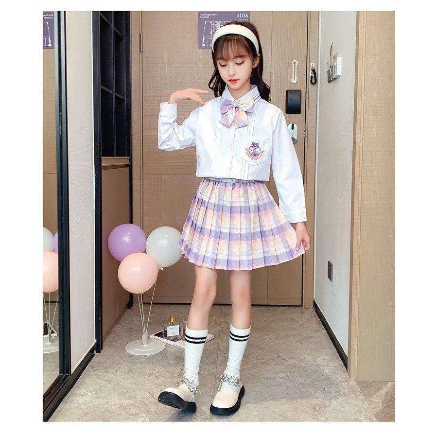 子供服 卒業式 女子 スーツ ジャケット 3点セット 卒服 女の子 白  