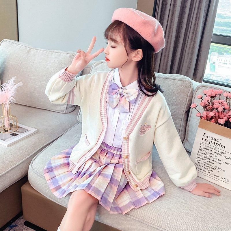 子供服 卒業式 女子 スーツ ジャケット 3点セット 卒服 女の子 白  