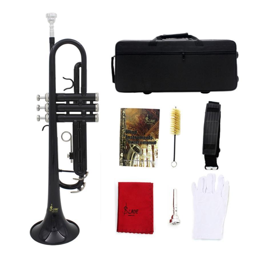 BQKOZFIN トランペット 初心者入門セット Bb調 管楽器 真鍮製 美品