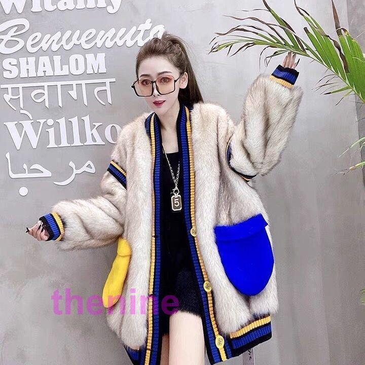 シェアード ミンク ファー コート ダークブラウン SAGA FURS