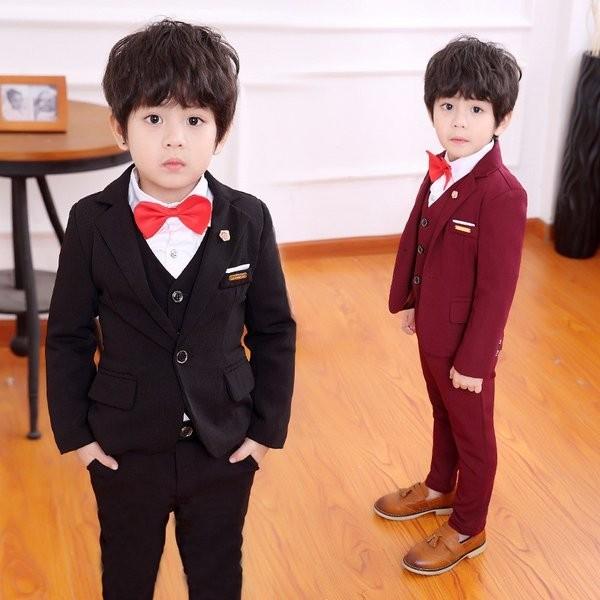 子供服スーツ男の子フォーマル入学式上下セットジュニアキッズ男児卒園式入園式結婚式発表会卒業式黒 Www Manica Co Mz