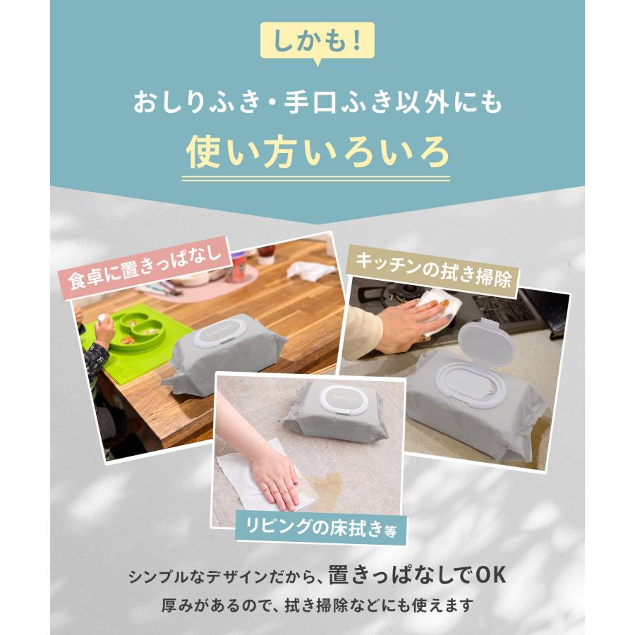 手口ふき おしりふき 80枚×12個 厚手 フタ付き 大きいサイズ ノン
