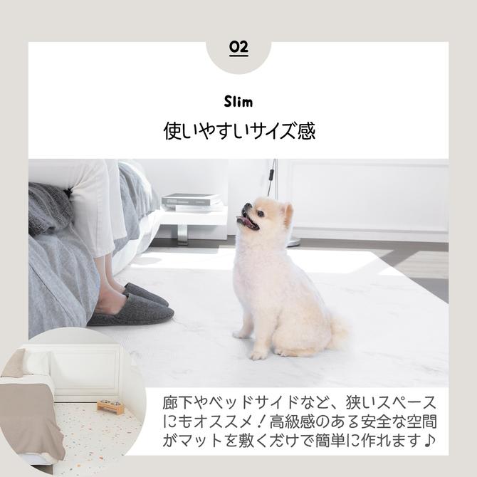 ペットマット 抗菌 防水 犬 pvc ペット用 はっ水 滑らない 110×220 ずれない ペット マット 猫 床 ドッグマット Dogzari flat ecf01｜knktrading｜10