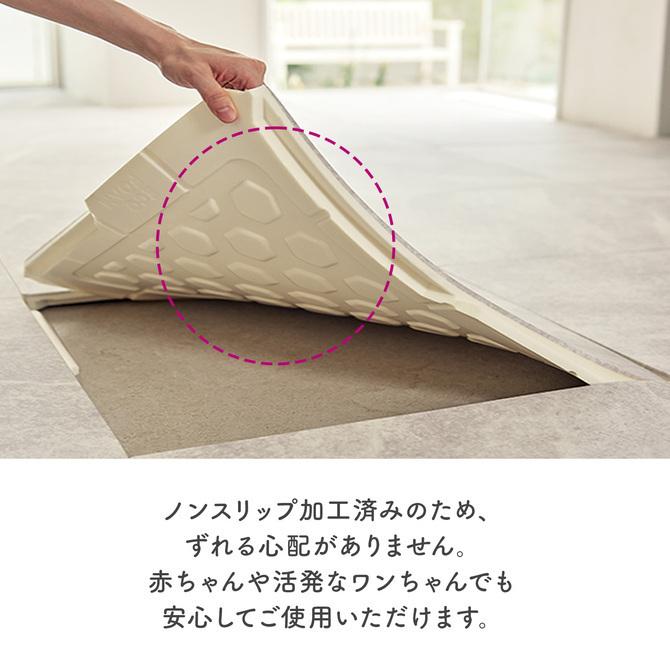 つなげる 正方形 2cm 2.5cm 50cm 50×50 おしゃれ フロアマット プレイマット 防水 キッズ こども 子ども  コーナータイプ 4枚 【x1】 ecf22