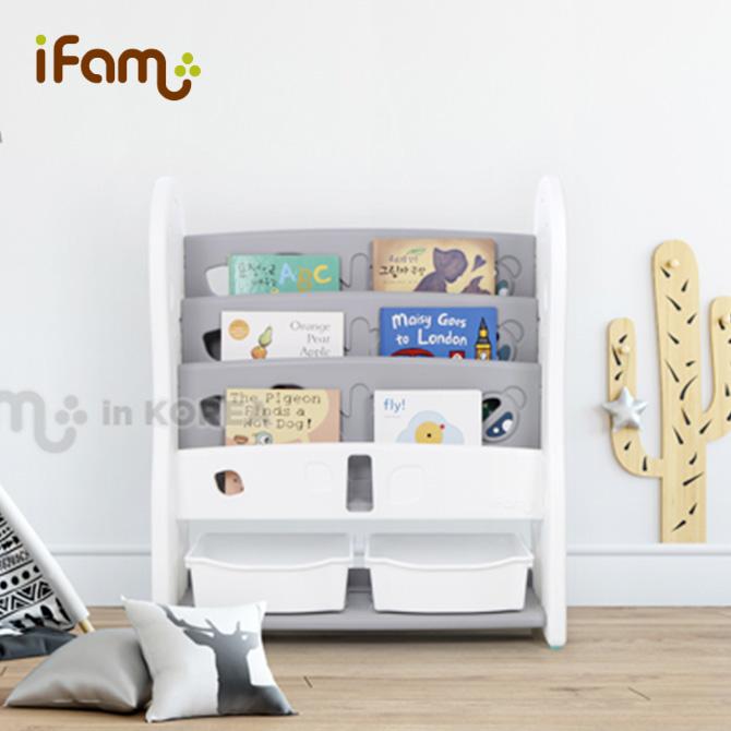 代引不可 絵本棚 絵本ラック 子供 本棚 ブックシェルフ 収納ラック おもちゃ 収納 クリスマスプレゼント 薄型 Ifam If62 期間限定送料無料 Kuljic Com