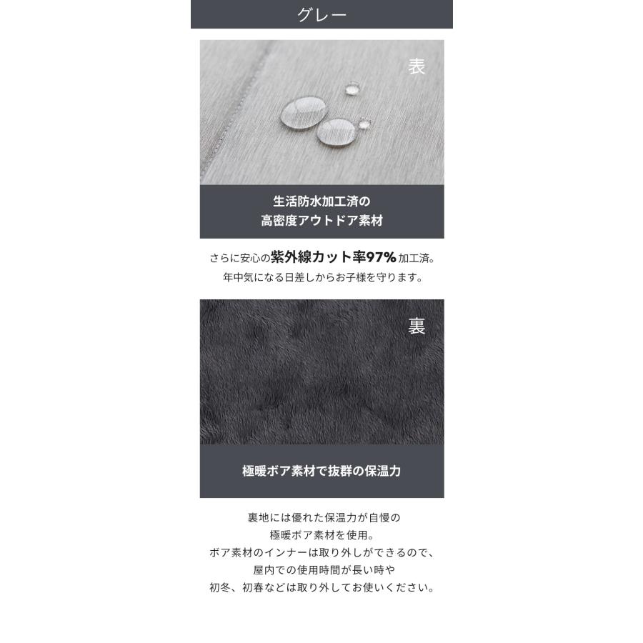 抱っこ紐カバー 防寒ケープ ベビーカーカバー 防寒 冬 ベビーケープ 取り付け簡単 5WAY お洒落 フリース manito22の画像
