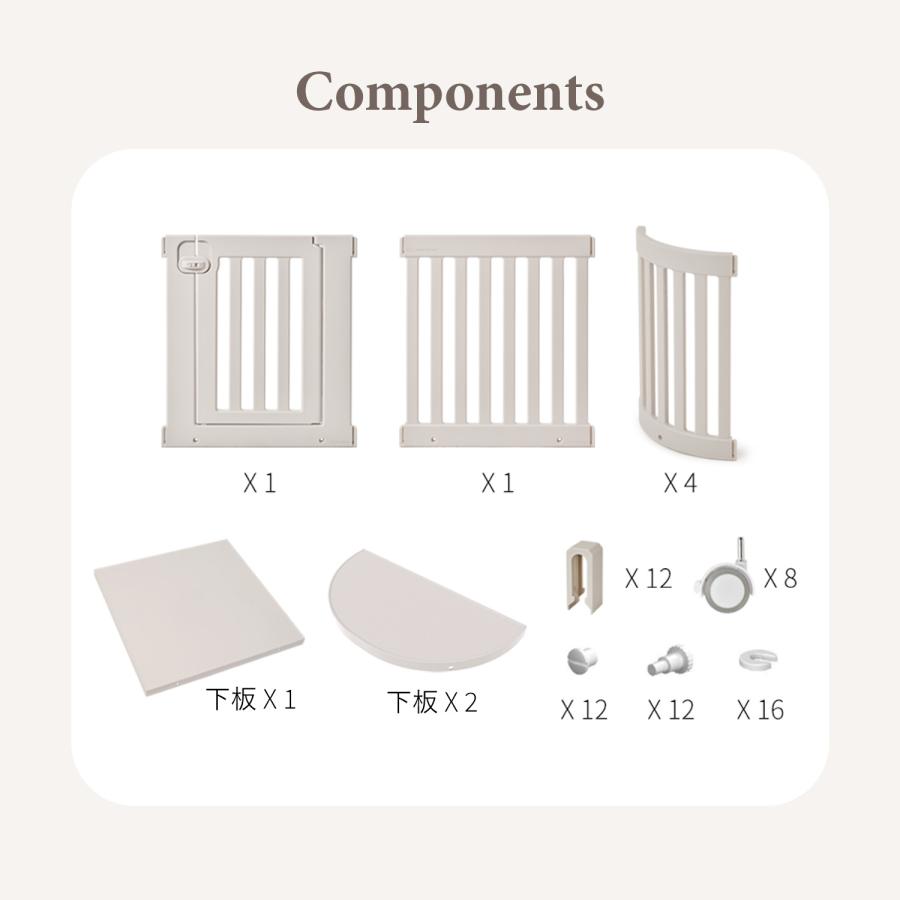 Takemehom ペットサークル 犬 ケージ おしゃれ 北欧 室内 ドア付