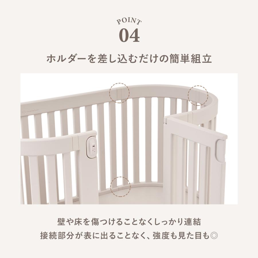 ペットサークル 犬 ケージ おしゃれ 北欧 室内 ドア付 キャスター付 犬用ゲージ ペットゲージ フェンスケージ ヒュッゲ th118の画像