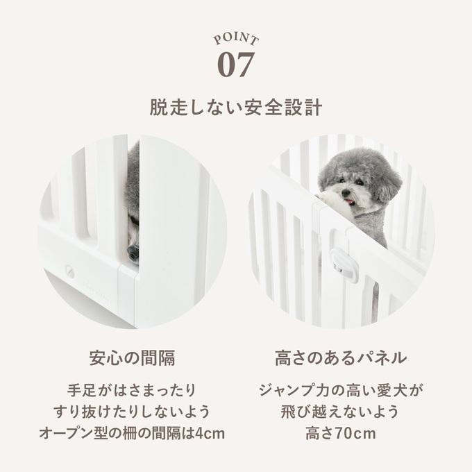 ペットサークル 拡張できるペットルーム ペット用サークル ドア付 ブラインドあり 犬用ゲージ シンプル モダン 簡単 組み立て 柵 ジョイント式 th142の画像