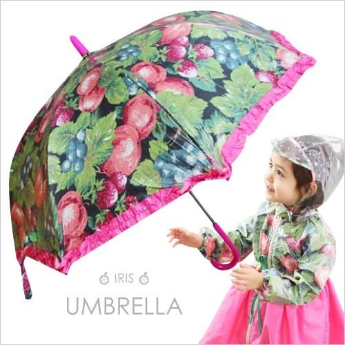 子供 傘 女の子 アンブレラ フリル フルーツ ピンク 雨具 梅雨 キッズ Iris ロリータ お洒落 可愛い Tlp308 レビュー特典付 Tlp308 Doridoriヤフー店 通販 Yahoo ショッピング