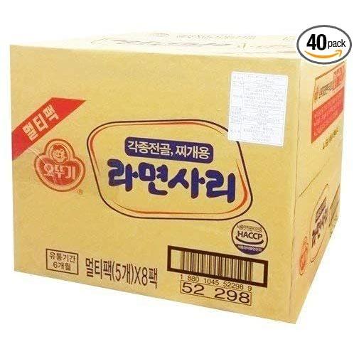 韓国ラーメン素材　鍋用　サリ麺 　オットギ　110g　5食入×8セット(40食）｜knmart