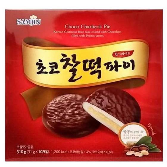 SAMJIN チョコもちパイ 31g x10個 x3箱 チョコ餅パイ・アップグレード