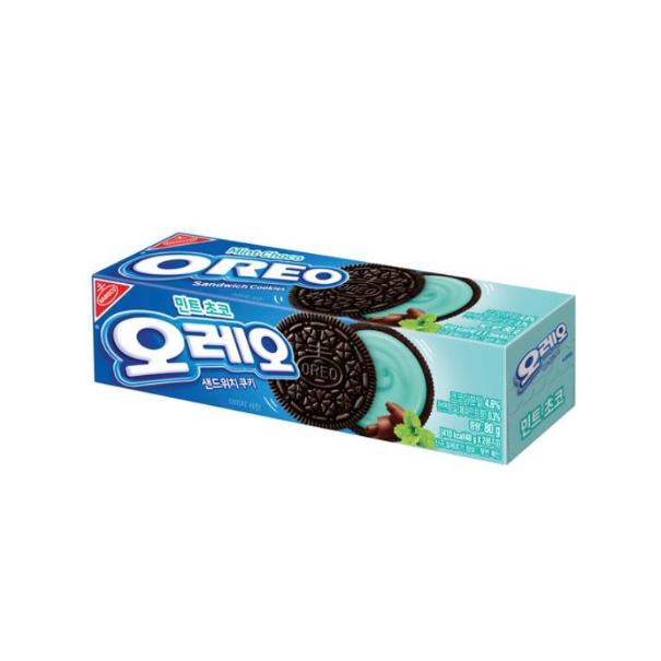 Oreo mint オレオ ミントチョコ クッキー 80g X 4箱 : 韓日マート