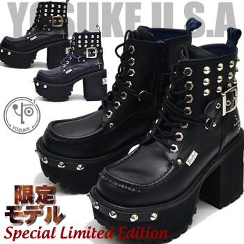 ヨースケ Yosuke 厚底 ブーツ メンズ 編み上げブーツ Yosuke Knockin Boots ノッキンブーツ 通販 Yahoo ショッピング