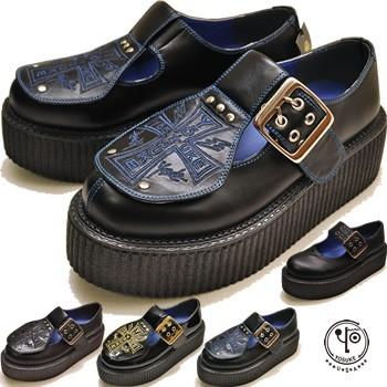 十字架ワッペンデザインの厚底 ラバーソールシューズ レディース 2wayタイプ 予約 は3営業日内に発送 Yosuke Knockin Boots ノッキンブーツ 通販 Yahoo ショッピング