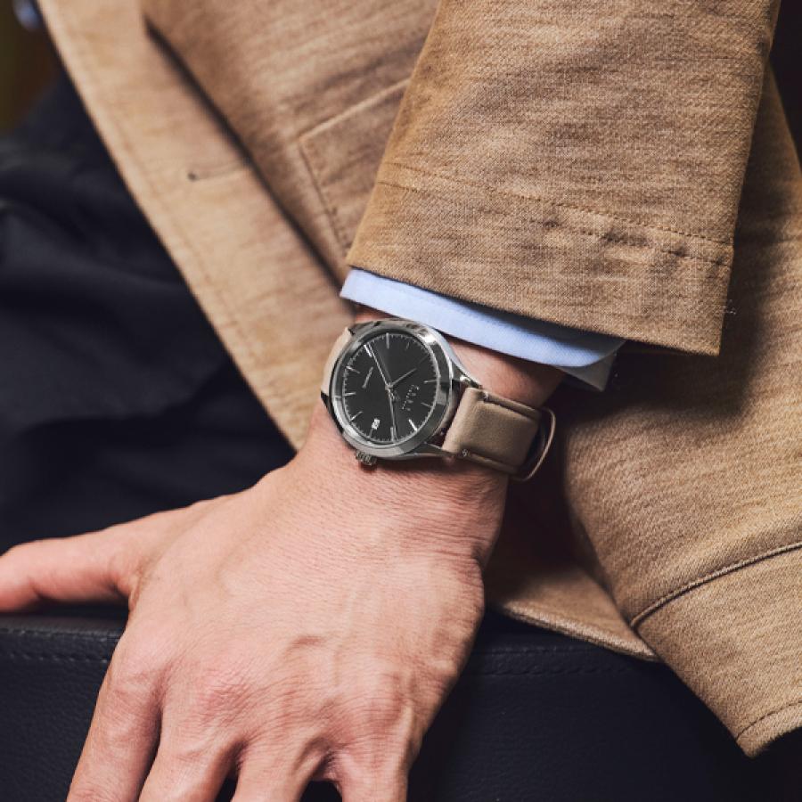 Knot 機械式腕時計 オートマティック 時計本体のみ 日本製 40mm メンズ サファイアガラス at-38シリーズの画像