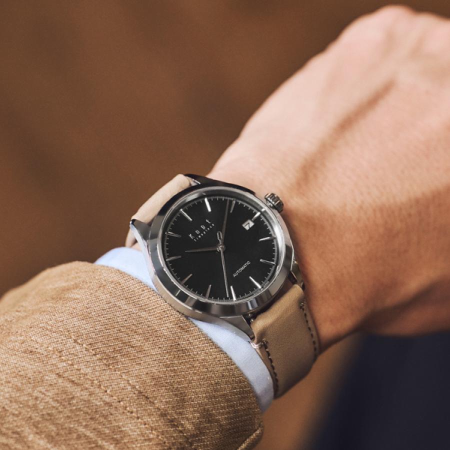 Knot 機械式腕時計 オートマティック 時計本体のみ 日本製 40mm メンズ サファイアガラス at-38シリーズの画像