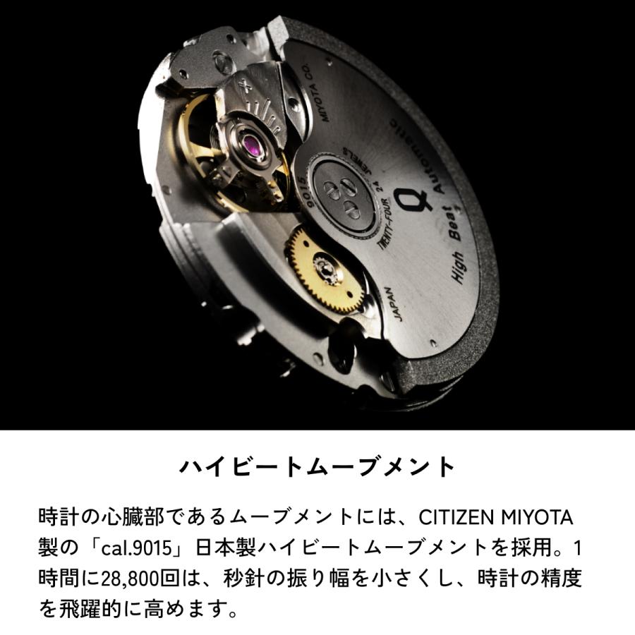 Knot 機械式腕時計 オートマティック 時計本体のみ 日本製 40mm メンズ サファイアガラス at-38シリーズの画像