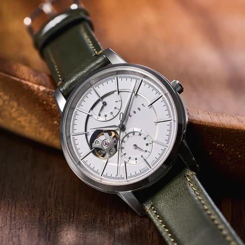 Knot 腕時計 メカニカルオープンハート 時計本体のみ 日本製 40mm 機械式 シルバーケース メンズ CAP-40シリーズの画像