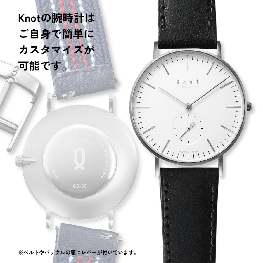 Knot 腕時計 スモールセコンド 時計本体のみ 日本製 36mmメンズ 