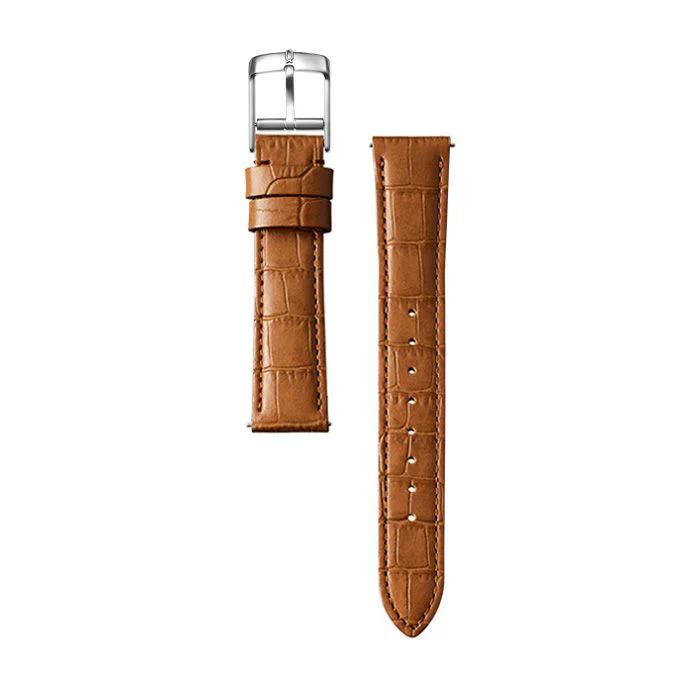 Knot 時計ベルト 型押しクロコダイル 本革 18mm : Knot ヤフー店