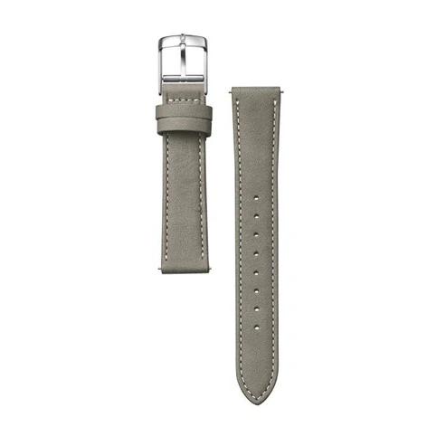 Knot 時計ベルト ボタニカルレザー 本革 18mm グレージュ ネイビー ブラウン ピンク グリーンの画像