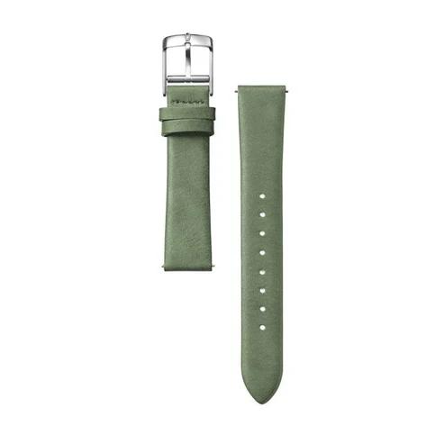 Knot 時計ベルト ボタニカルレザー 本革 18mm グレージュ ネイビー ブラウン ピンク グリーンの画像