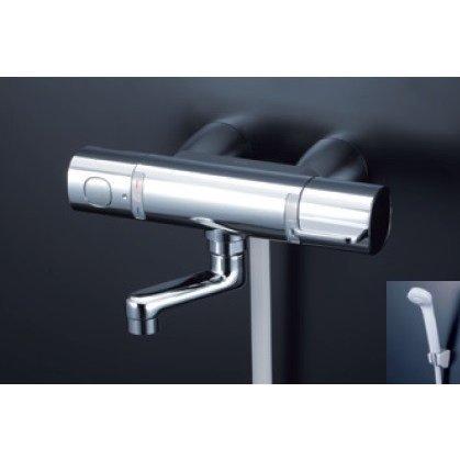 KVK 水栓金具 サーモスタット式シャワー FTB100KWR8T 80mmパイプ付 寒冷地仕様 代引不可商品です。