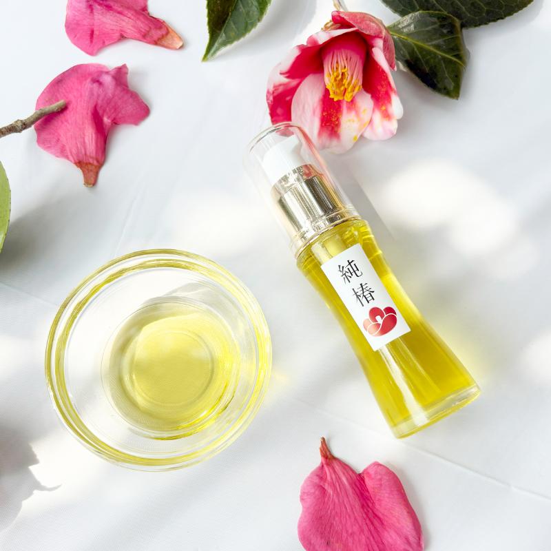 椿油 気仙沼大島産 純椿 30ml ポンプ式 & 100mlパウチ(詰め替え用