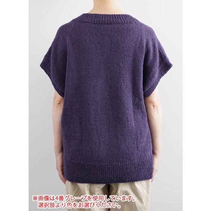 ダルマ（横田） Vネックベスト 着分セット（カーリーコットン9玉・編