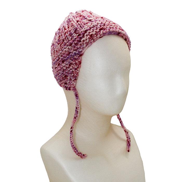 スキー(元廣) 親子お揃い 耳当てニット帽 キッズ用 着分セット（ロトン