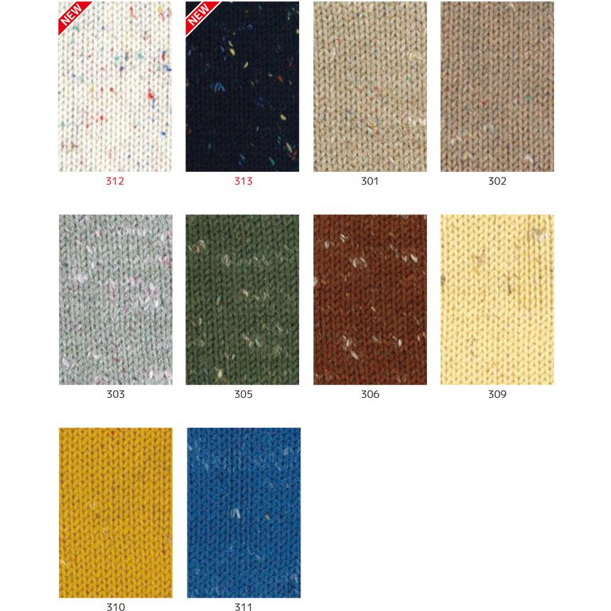 100g巻】内藤商事毛糸 エブリデイマルチカラーツイード : けいと