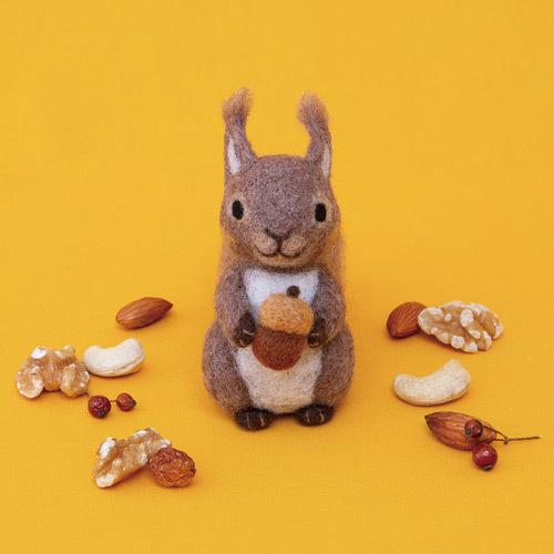 ハマナカ 羊毛フェルトキット かわいいどうぶつたち りす H441 572 けいとのコーダ 通販 Yahoo ショッピング