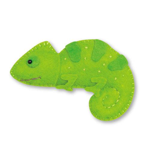 ハマナカ ほんわかフェルトマスコット 型抜き済みフェルトでつくるカメレオン キット H481 007 けいとのコーダ 通販 Yahoo ショッピング